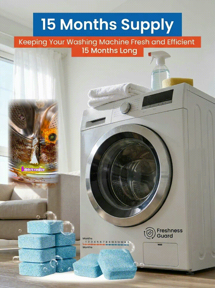 [Remove scale, kill bacteria and mold] Washing machine cleaning tablet